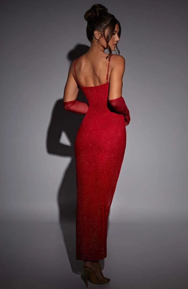 Baby Boo Trixie Red Maxi Dress - Image 2