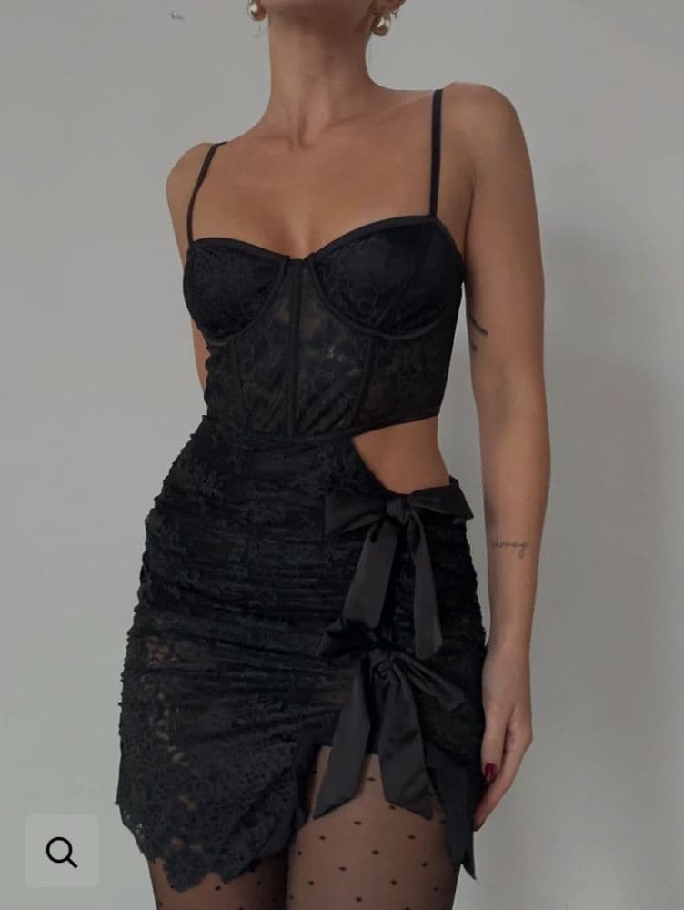 For Love & Lemons - Regina Cut-Out Mini Dress - Image 1