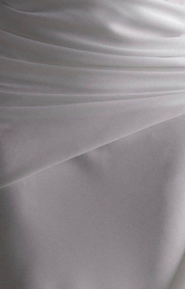 Meshki - Giulia Chiffon Draped Maxi Dress White - Image 6