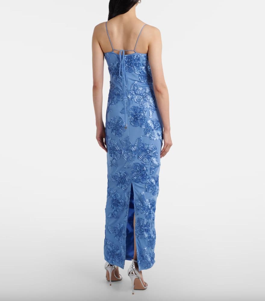 ROTATE Floral Embroidered Maxi Dress - Image 3