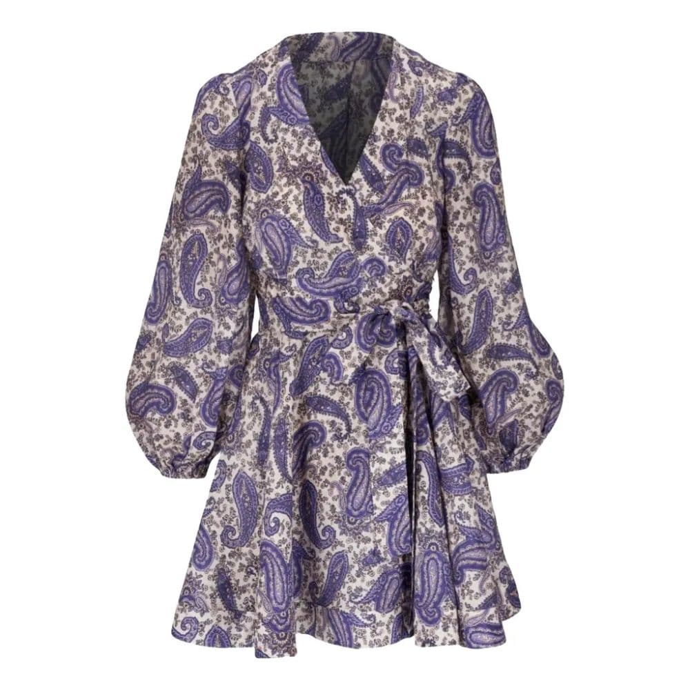 Zimmermann Linen Concert Mini Dress - Image 1