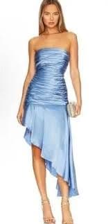 Cinq a Sept Blue Midi Dress - Image 1