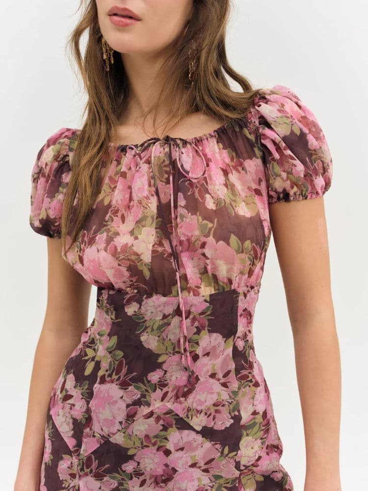 For Love & Lemons Floral Midi - Image 3