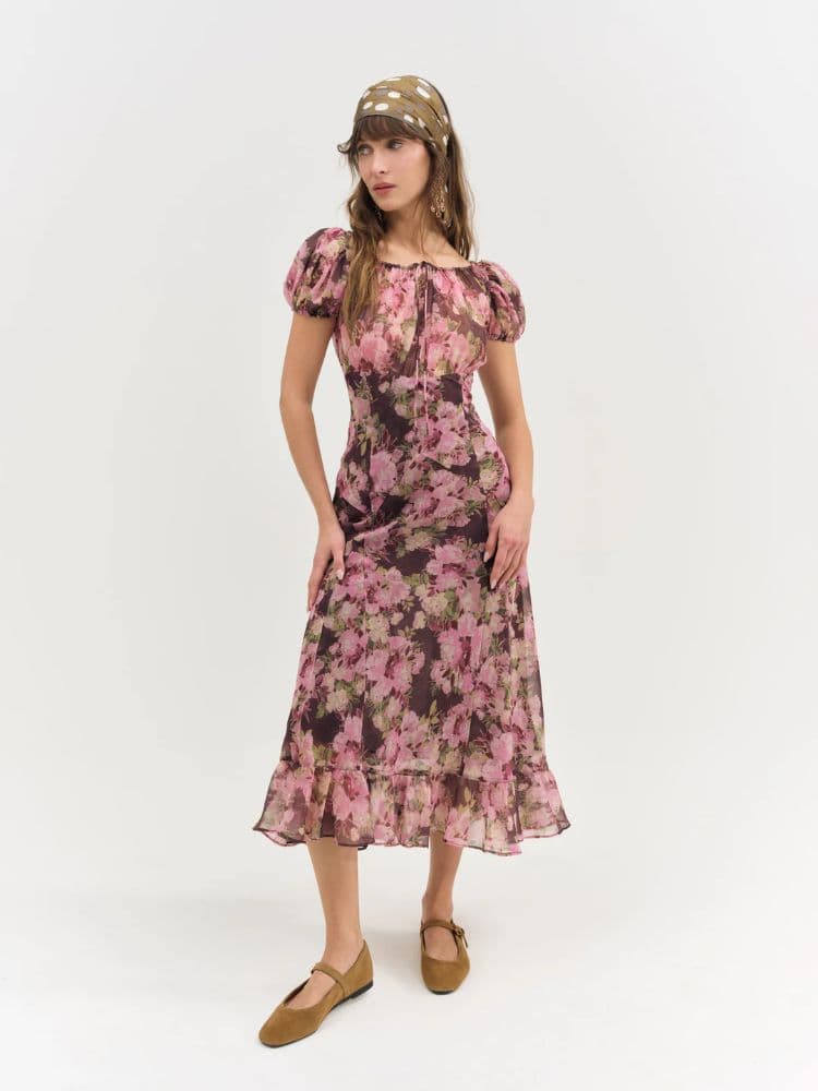 For Love & Lemons Floral Midi - Image 4