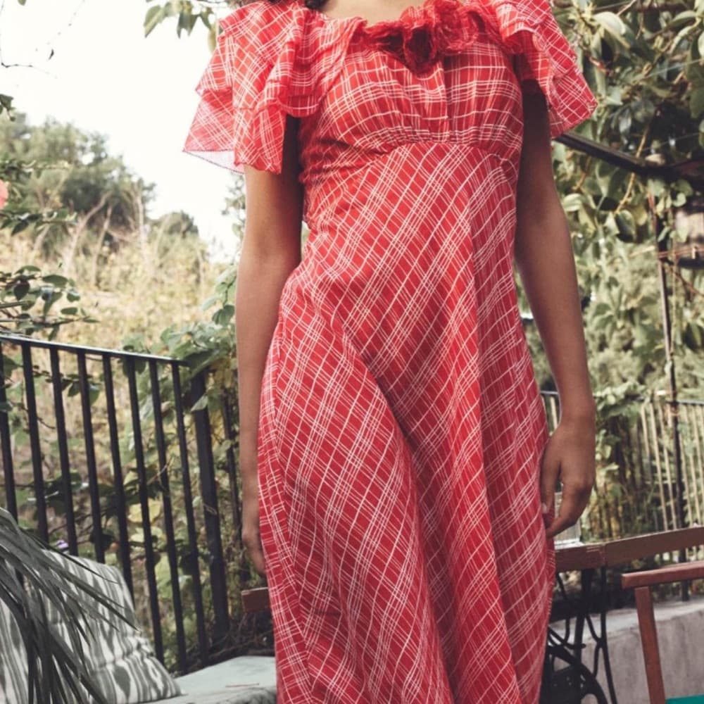 Doen Red Long Dress - Image 1