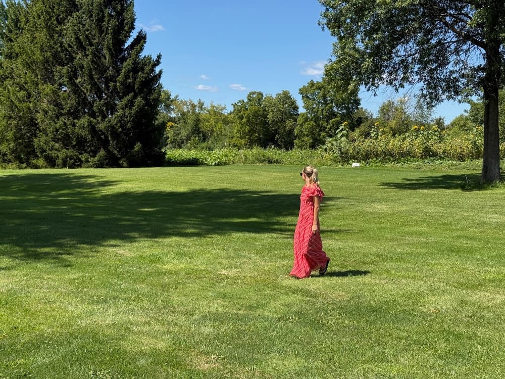 Doen Red Long Dress - Image 2