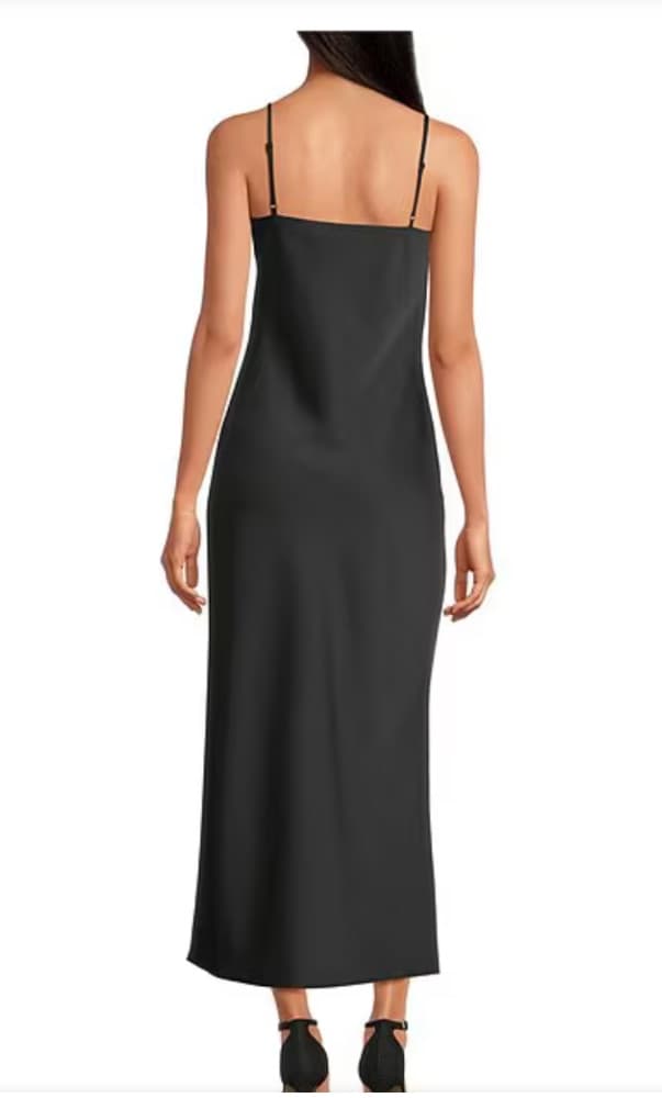 Gianni Bini Haven Satin V-Neck Sleeveless Maxi Slip Dress - Image 2