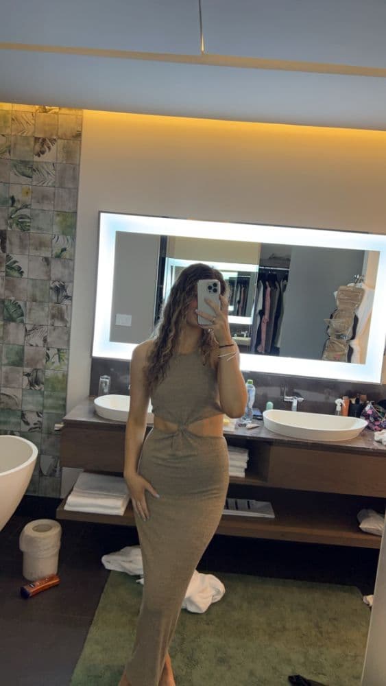 Tie Front Maxi Dress - Image 1