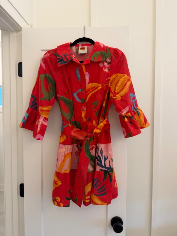Farm Rio Floral Print Minidress - Size Small - Image 1