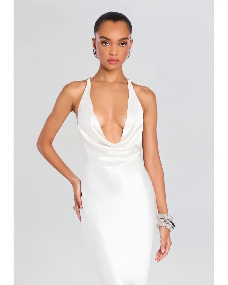 Retrofete Ivory Dress - Image 4