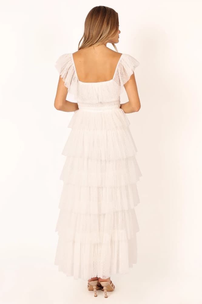 Long white ruffle dress - Image 5