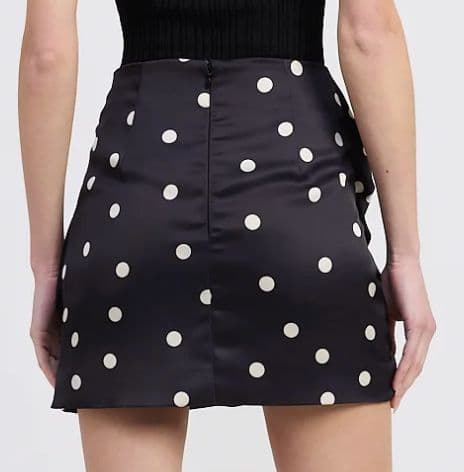 Floretta Black and White Polka Dot Mini Skirt - Image 2