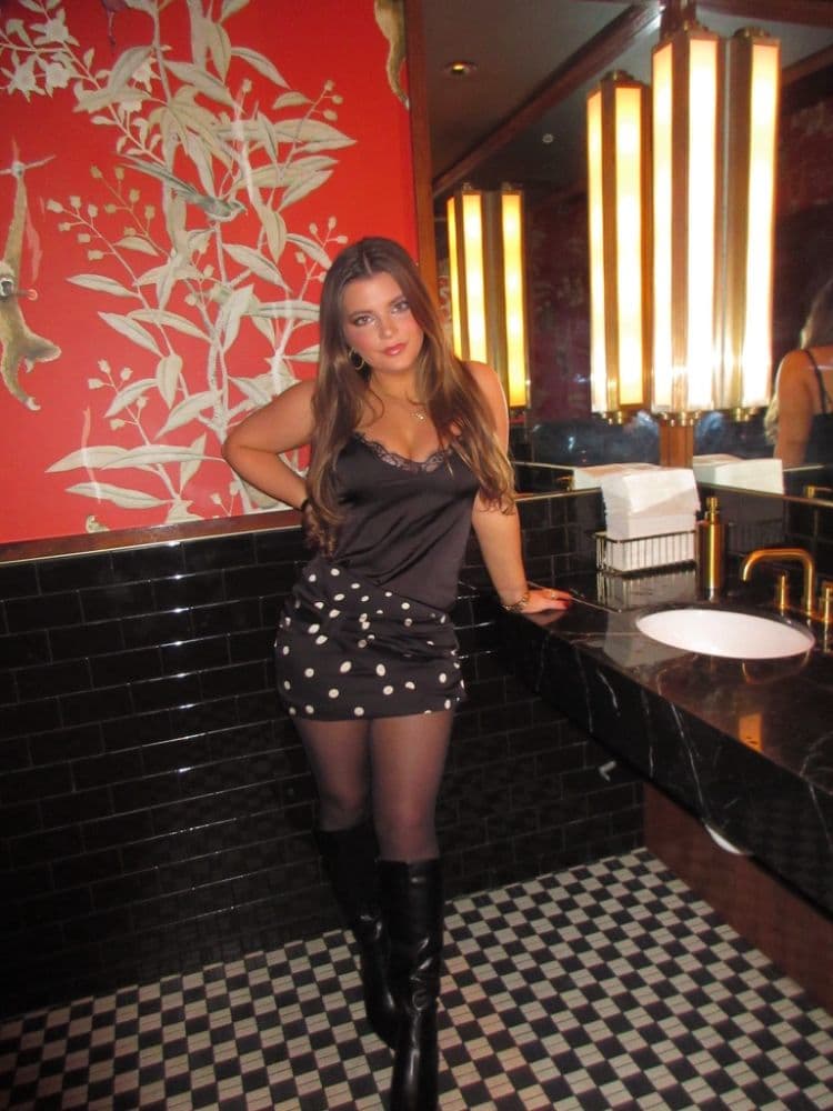 Floretta Black and White Polka Dot Mini Skirt - Image 4