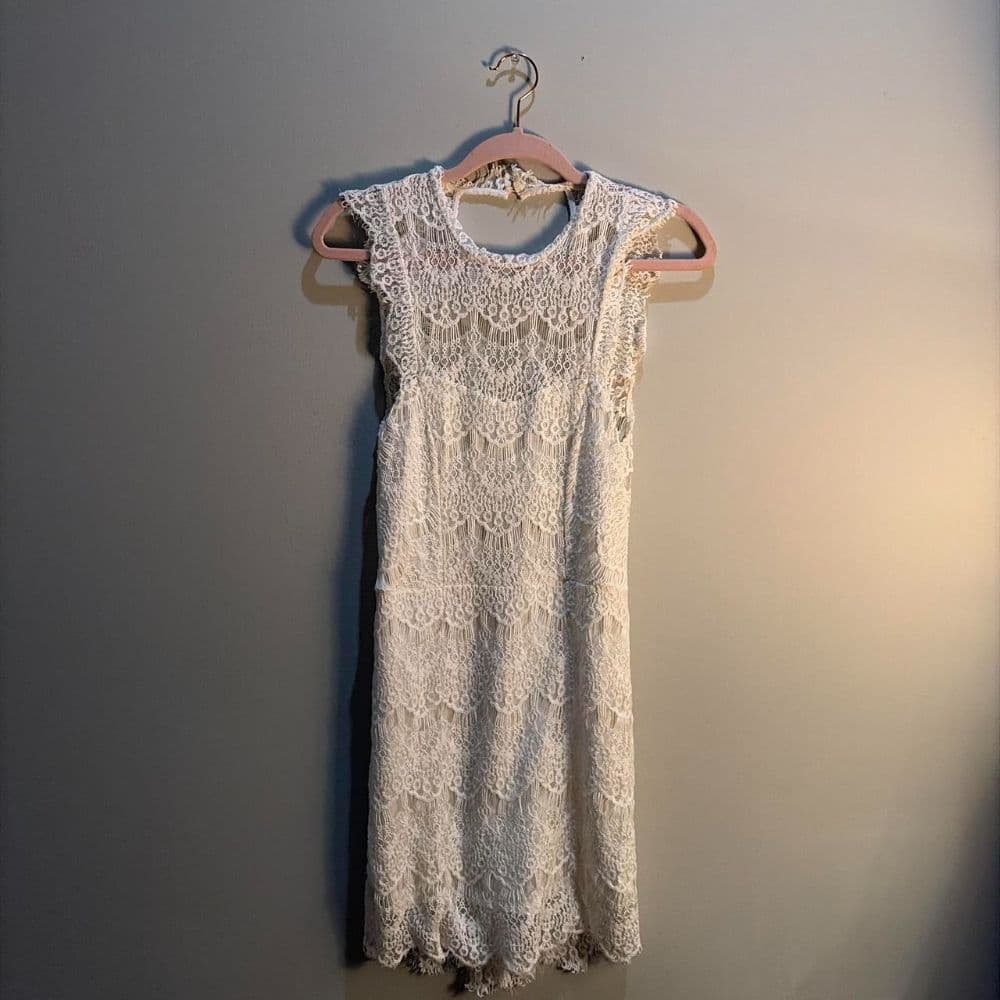 Free people lace open back dress - Image 1