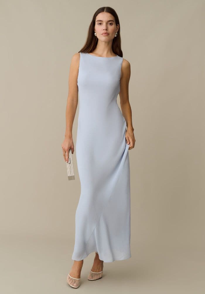Light Blue Midi Dress - Image 4