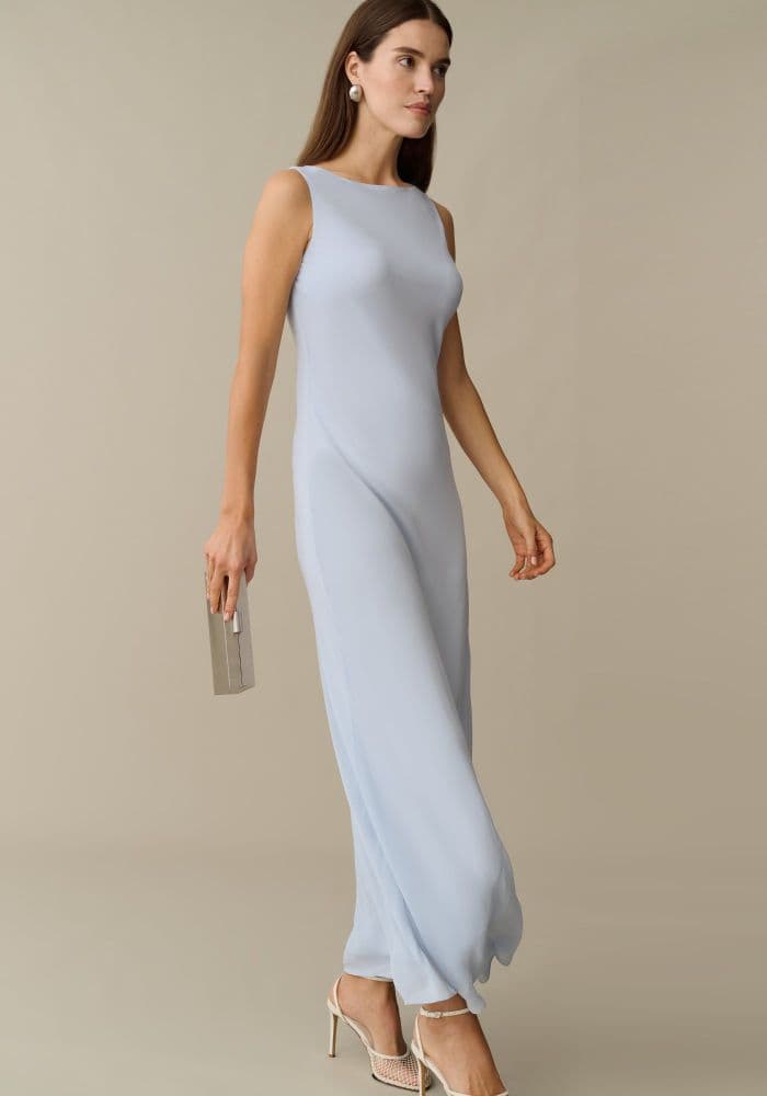 Light Blue Midi Dress - Image 3