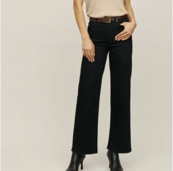Reformation Emma Black Jean - Image 1