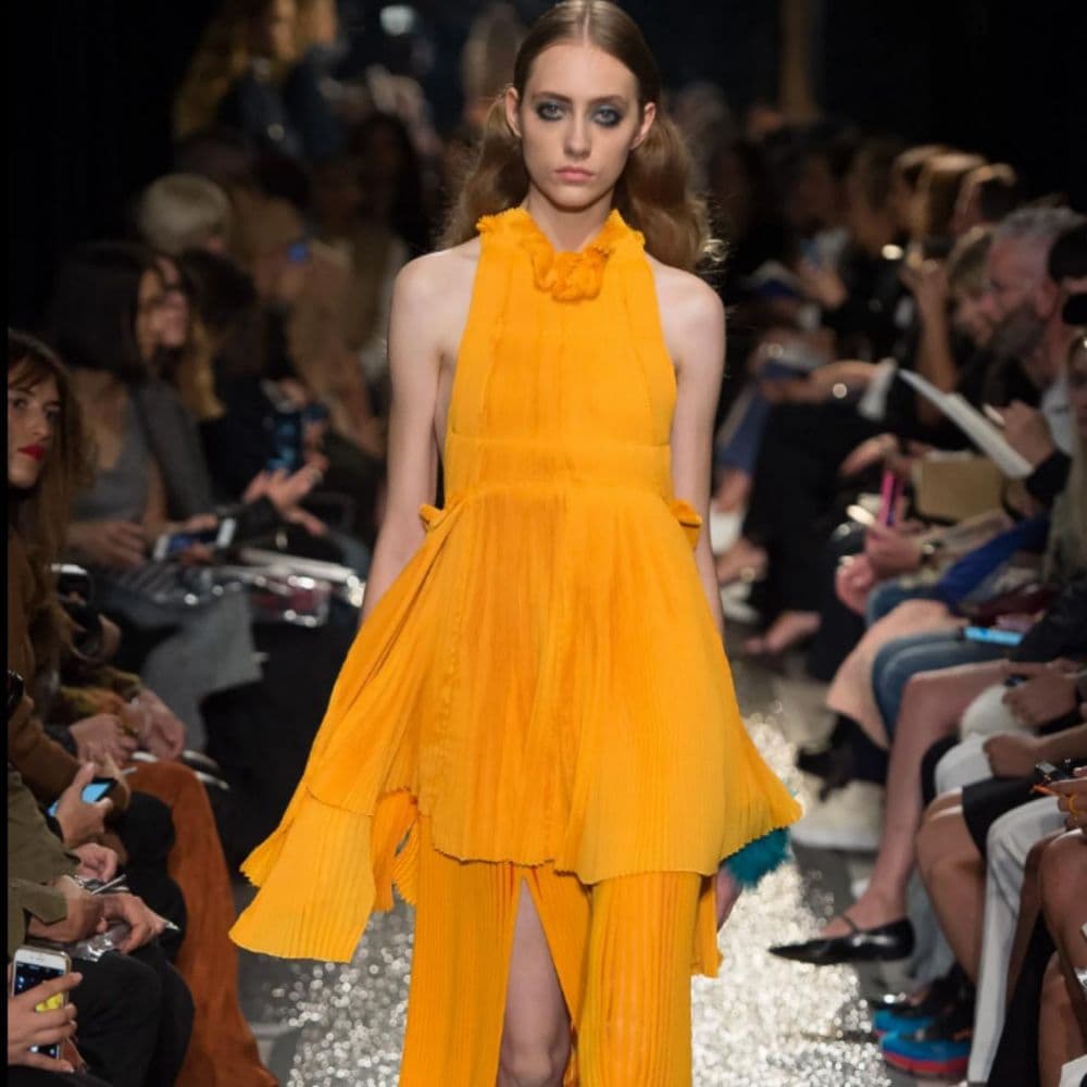 Sonia Rykiel Women's Yellow and Orange Dress - Image 1