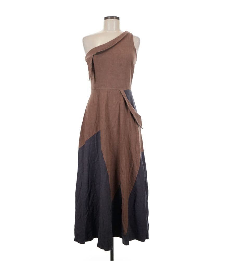 Fashion Brand Company Step Sister Attack Gown One Shoulder Maxi Dress - Image 4