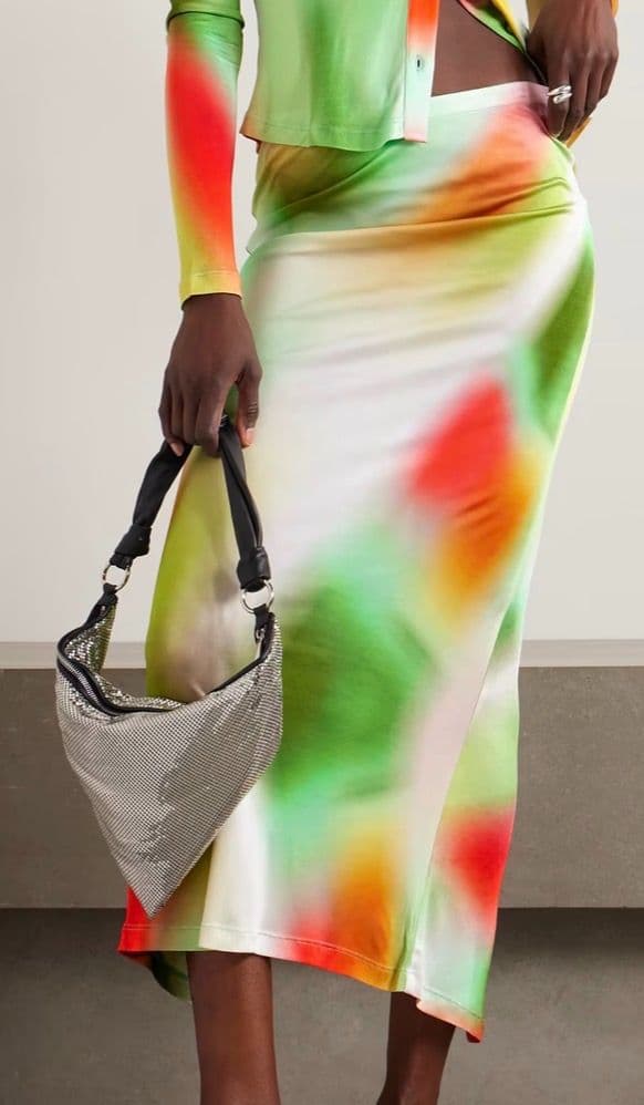SIEDRES - Lilt Tie-Dye Jersey Midi Skirt - Image 3