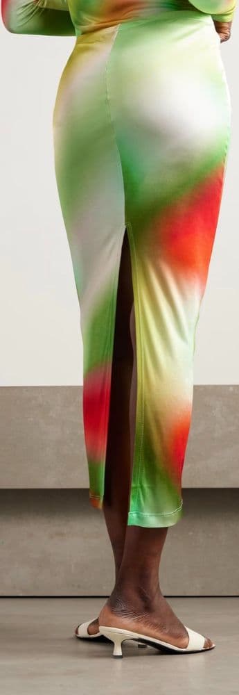 SIEDRES - Lilt Tie-Dye Jersey Midi Skirt - Image 4