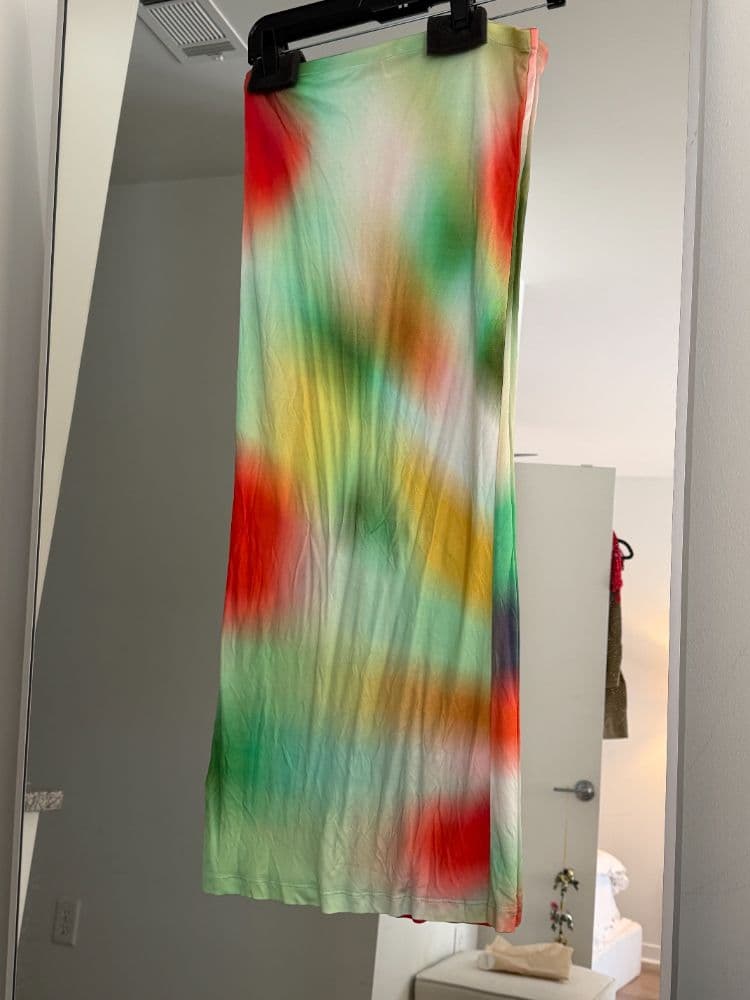 SIEDRES - Lilt Tie-Dye Jersey Midi Skirt - Image 1