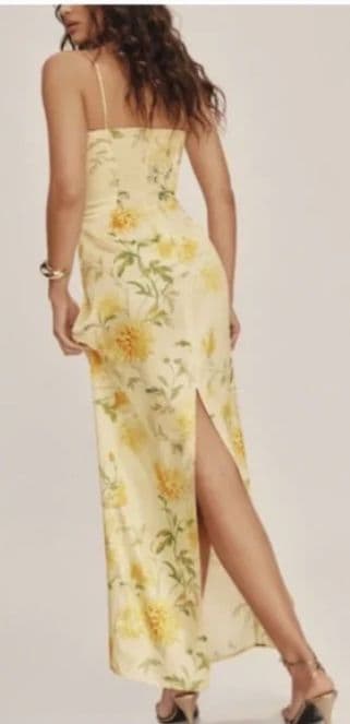 Reformation Frankie Dress in Honeyglow - Image 2