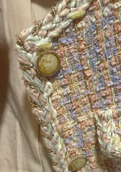 Cropped Tweed Blazer - Image 2