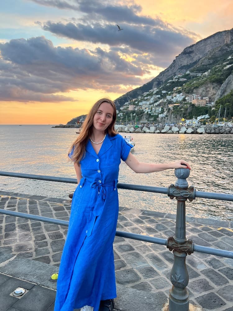 Linen Blue dress - Image 3
