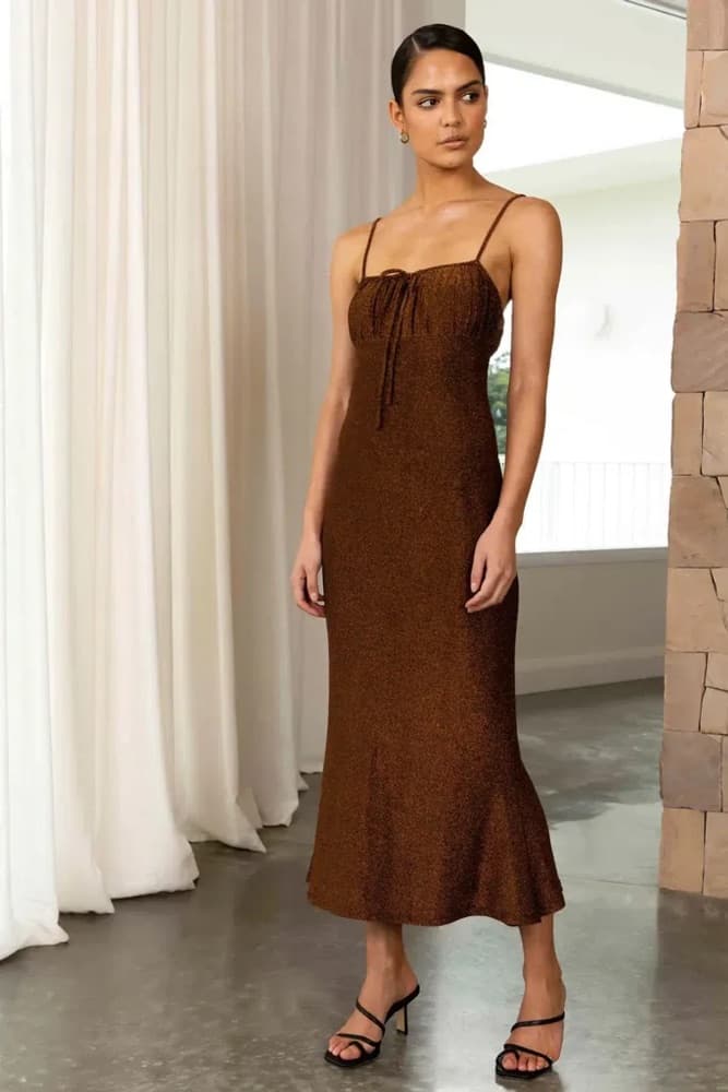 Misha Brown dress - Image 1