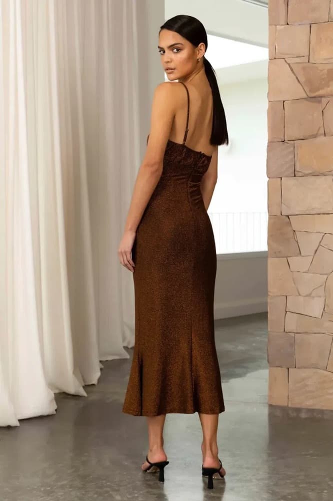 Misha Brown dress - Image 2