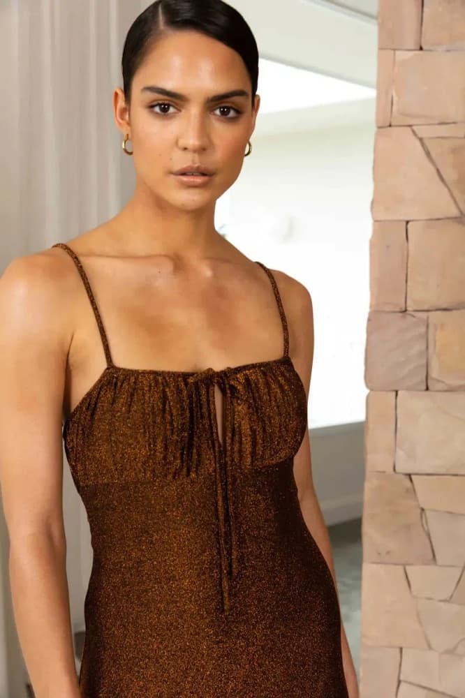 Misha Brown dress - Image 3