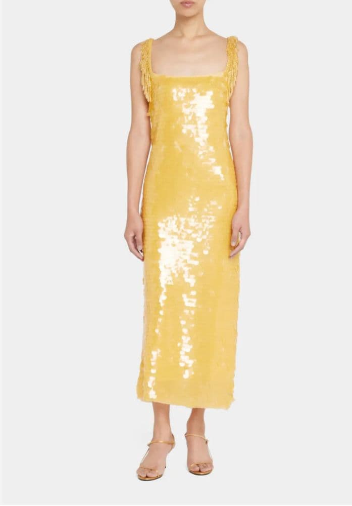 Alexis Yellow Felici Midi Dress - Image 2