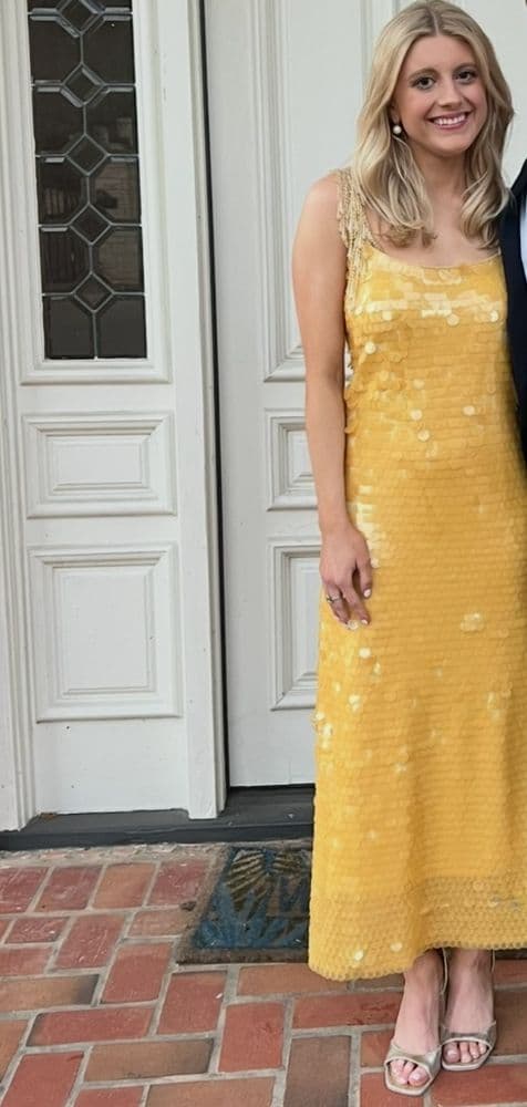 Alexis Yellow Felici Midi Dress - Image 3