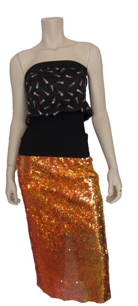ZARA Sequin Midi Skirt - Image 1