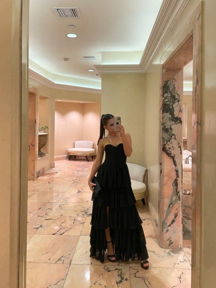 Lovers and Friends Hattie Gown in Black - Image 2