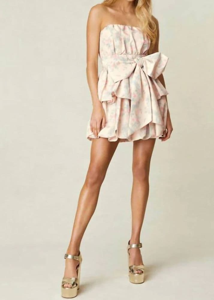 Loveshackfancy gallant strapless mini dress - Image 1