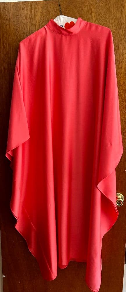 Coral Mock-Neck Kaftan – The Ultimate Event Stunner - Image 4