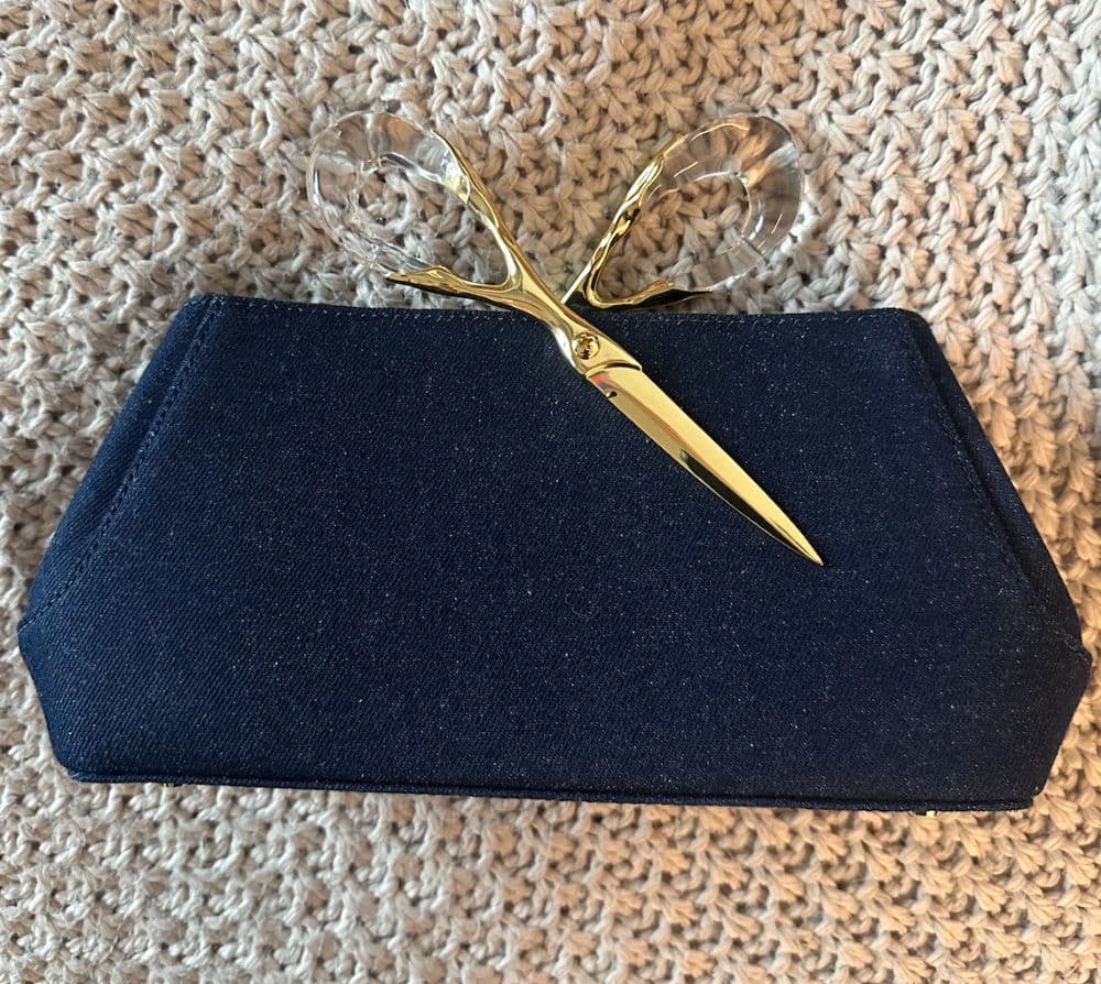 Alexis Bittar Denim Clutch - Image 3