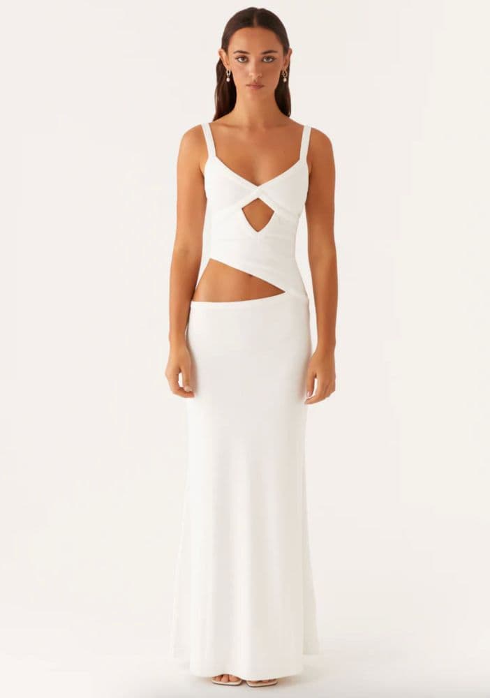 Jocelyn White Maxi Dress Peppermayo - Image 1