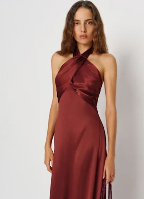 Reformation Veria Dress in Color Orchids Size 0 - Image 3