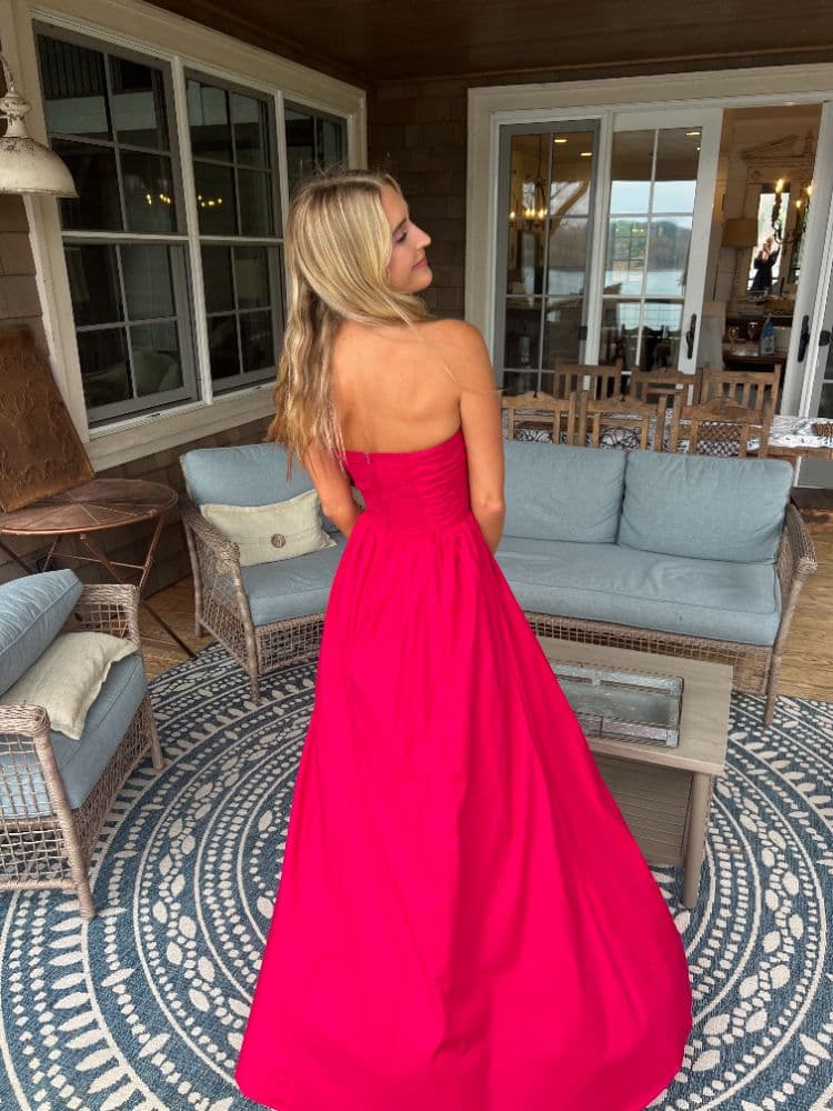 Reformation Kastoria Dress in Rhubarb Size 0 - Image 4