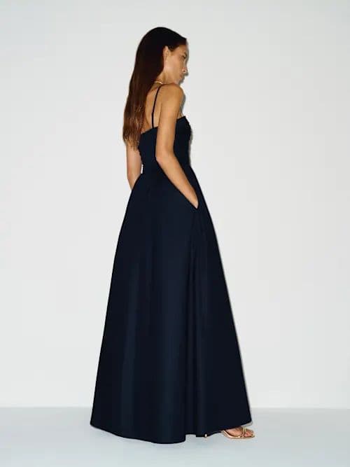 Reformation Kastoria Dress in Color Midnight  Size 0 - Image 3