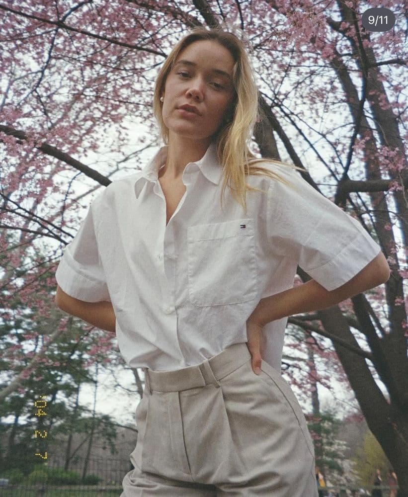 Tommy Hilfiger Short Sleeve Linen-Blend Shirt - Image 1