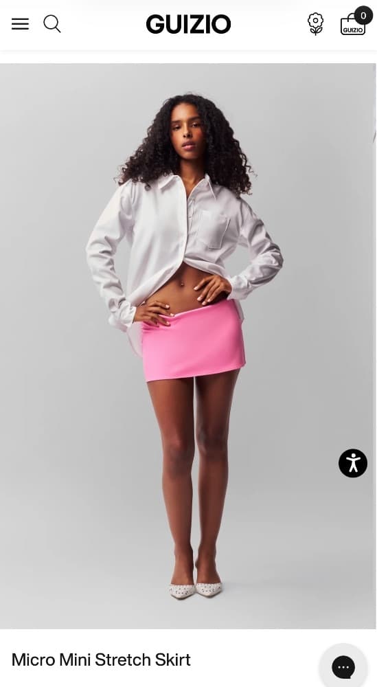 Danielle Guizio Micro Mini Stretch Skirt - Image 1