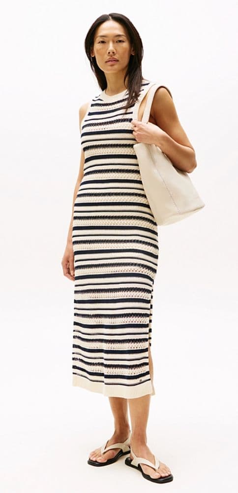 Tommy Hilfiger Crochet Midi Dress - Image 1