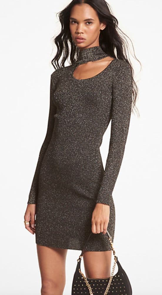 Michael Kors Metallic Stretch Dress - Image 1