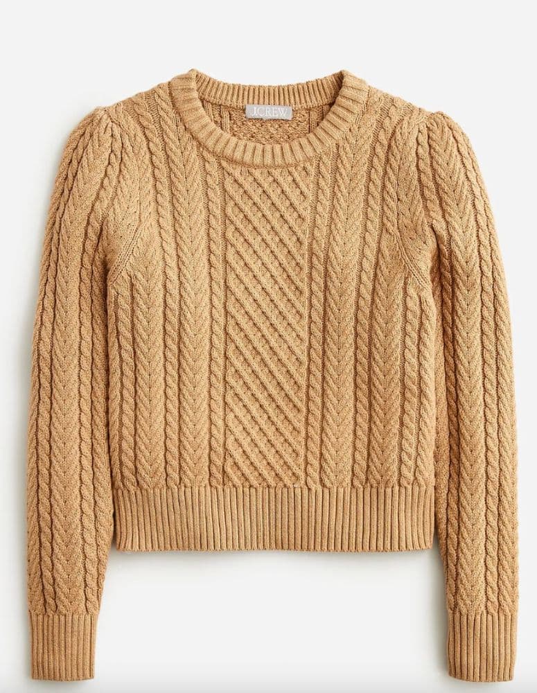 J. Crew Cable-Knit Sweater - Image 1