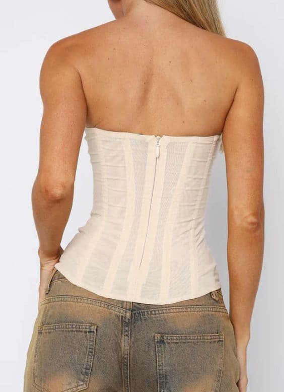 Cream Bustier Top - Image 3