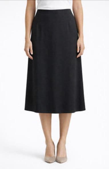 Black Satin Skirt - Image 1